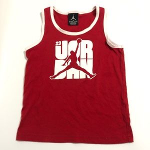 💥Air Jordon 23 Red Kids Tank Top 4T 3-4 Years💥